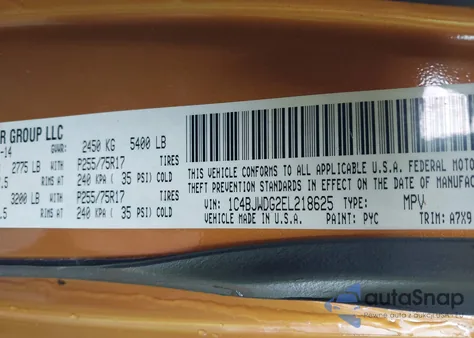 2014 Jeep Wrangler Unlimited Sport from USA, damaged, VIN 1C4BJWDG2EL218625